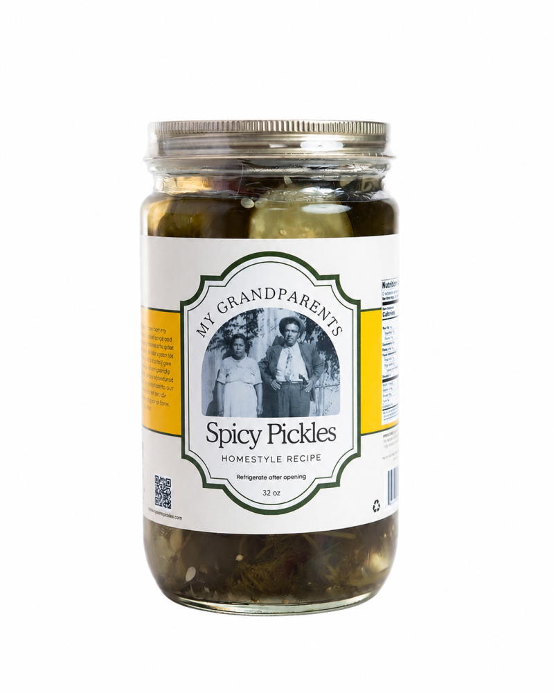 My Grandparents Homestyle Spicy Dill Pickles - 32 oz Jar